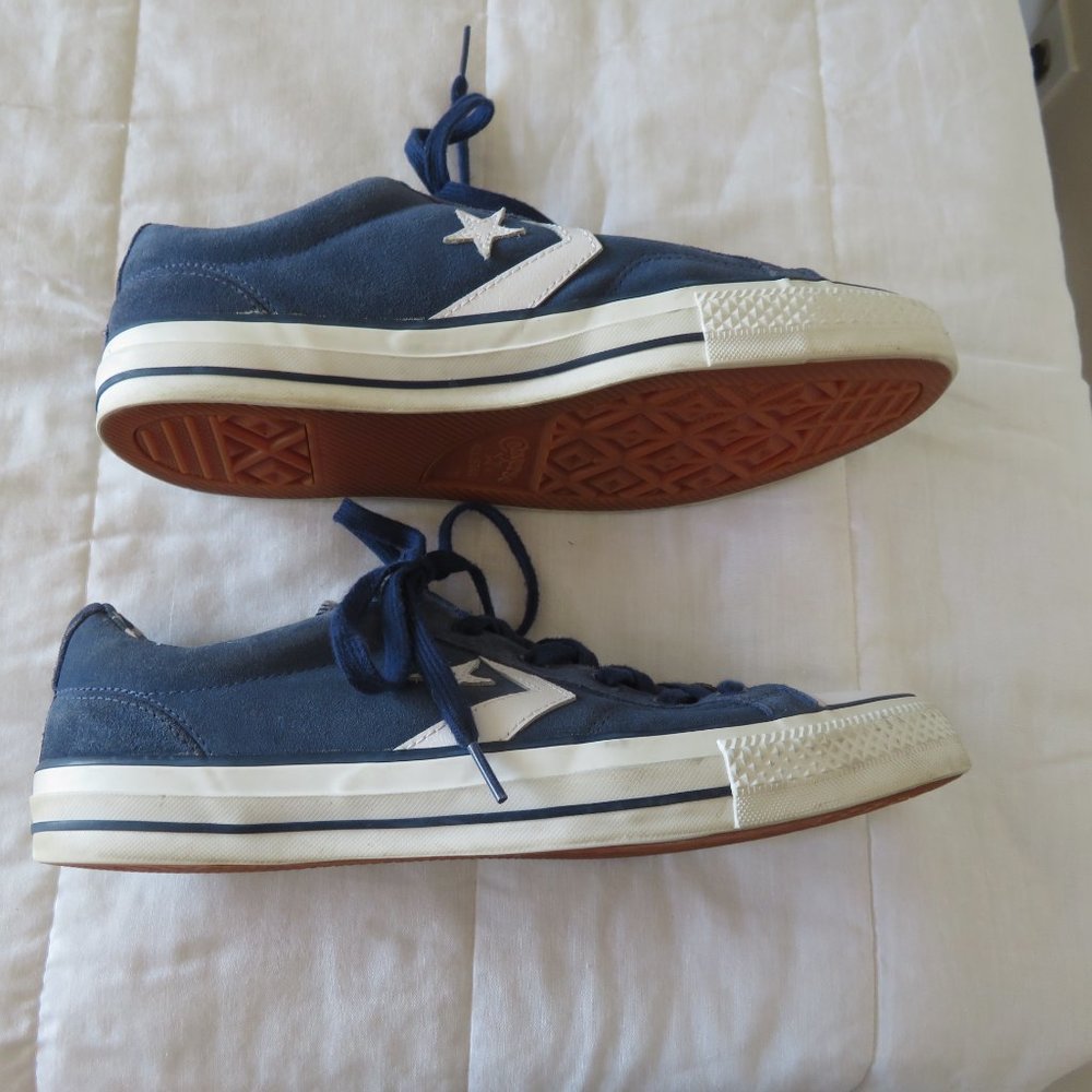 Men's Converse All Star with Lunar Lon Blue Suede Shoes - Picture 2 of 6
